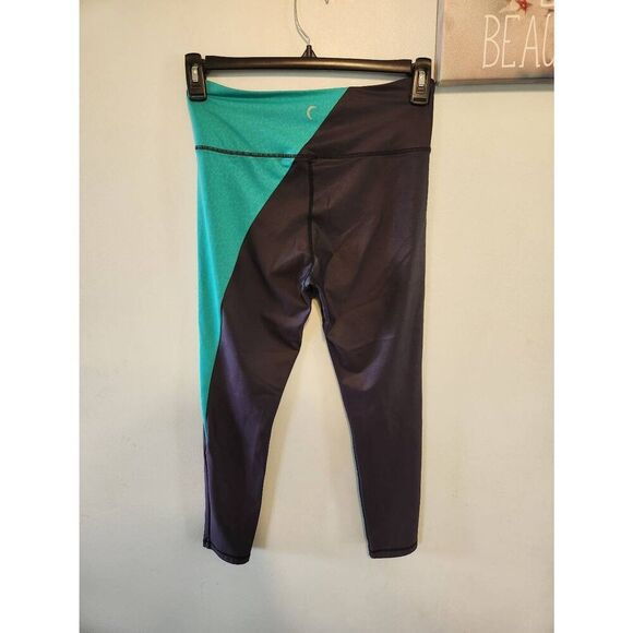 Zyia Active Jade River Stone Metallic Leggings Size 12 - Picture 3 of 3
